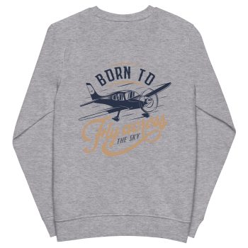 Sudadera con frase con logo bordado